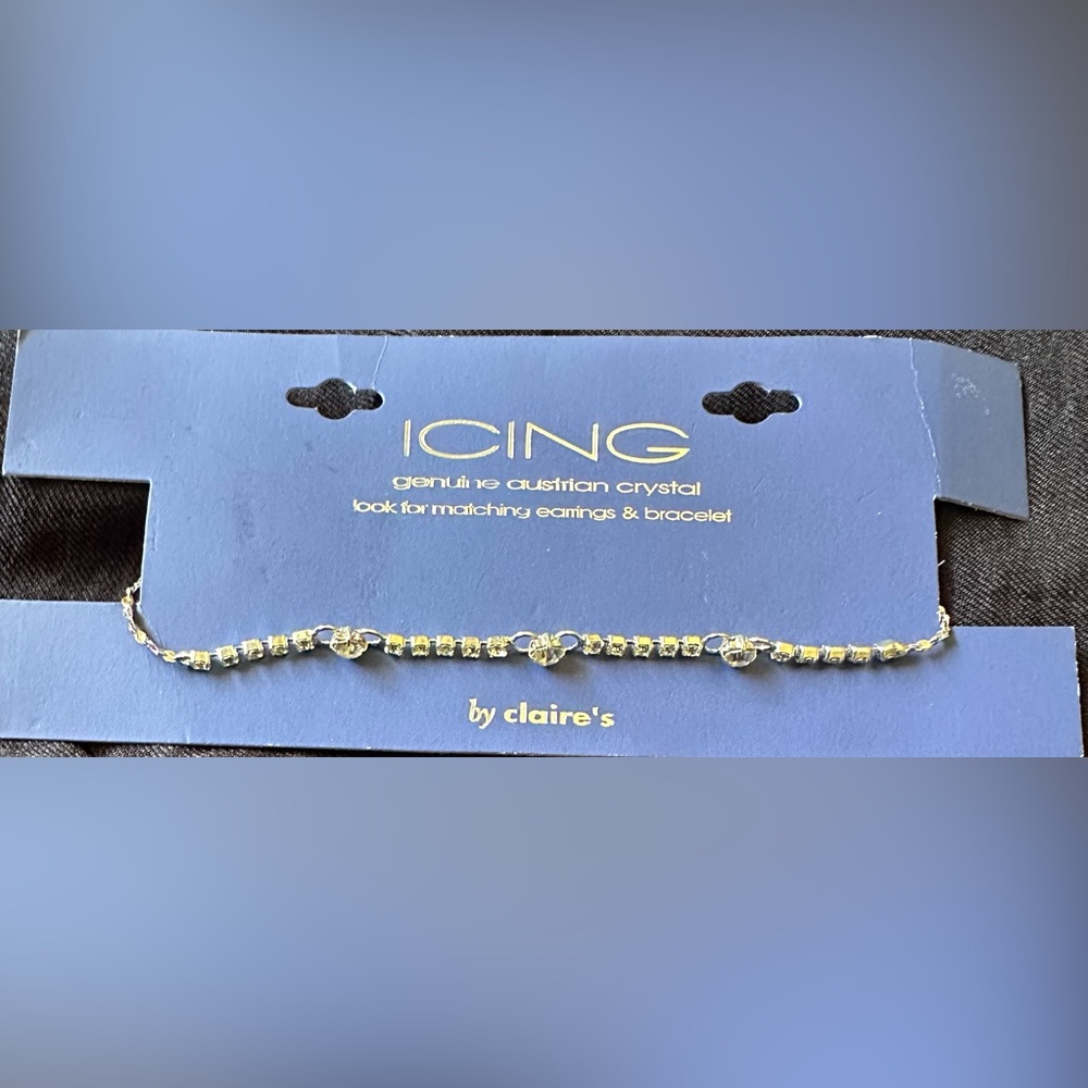 CLAIRE’S genuine Austrian Crystal Necklace. NWT.